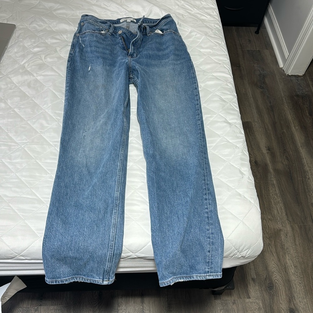 Abercrombie the 90s Straight Jeans, Ultra High Rise - Curvy Love